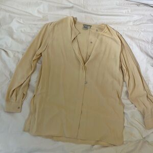 Cream Silk Blouse